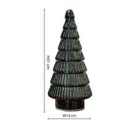 Ivyline Juniper Evergreen Glass Tree H31Cm D14Cm