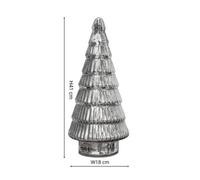 Ivyline Juniper Silver Glass Tree H41Cm W18Cm