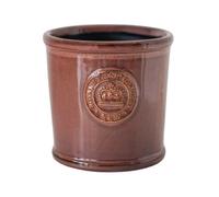 Ivyline Kew Reactive Glaze Plum Plant Pot H18cm D19cm in Terracotta | Size: Medium Ivyline Terracotta Medium