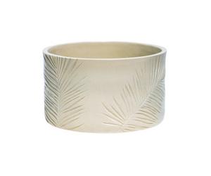 Ivyline Kew Sago Palm Bowl - Stoneware - L24 X W24 X H14 Cm - Ivory