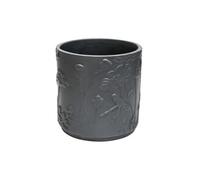 Ivyline Kew Stoneware Meadow Planter - Stoneware - L20.5 X W20.5 X H20.5 Cm - Grey