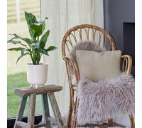 Lecce White Speckled Planter, H24cm x D20cm Ivyline White One Size