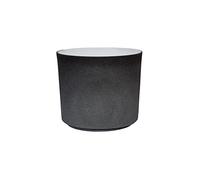 Ivyline Leon Planter in Dark Grey - UV Stable & Waterproof Premium Quality Versatile Decorative Glazed Ceramic Indoor Flower Pot - H24cm x D28cm