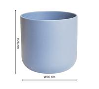 Ivyline Lisbon Planter Powder Blue H26Cm D26Cm