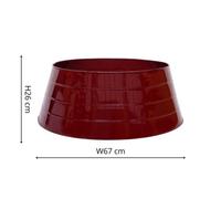 Ivyline Metal Christmas Tree Skirt Bordeaux H26Cm W67Cm