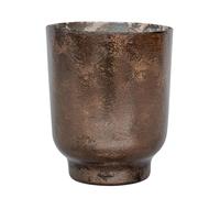 Ivyline Metallic Bronze Glass Holder H19Cm W15.5Cm Ivyline Bronze