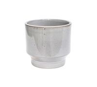 Ivyline Mia Planter in Pebble for Indoor and Outdoor - Round Stylish Flower Pot with Reactive Glaze Finish - Modern Home Decoration - H14 x D14 cm