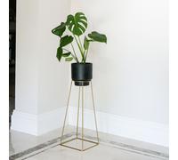 Ivyline Minimo Plant Stand in Gold, H40cm x D21cm in Gold Ivyline Gold