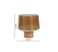 Ivyline Opulent Curved Metallic Gold Planter H22Cm W20Cm