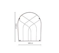 Ivyline Outdoor Arch Trellis Bronze H100Cm W80Cm