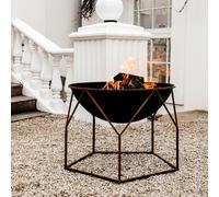 Ivyline Outdoor Buckingham Fire Pit Rust H51Cm W70Cm in Brown Ivyline Brown
