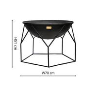 Ivyline Outdoor Buckingham Firebowl Black Iron H51Cm W70Cm