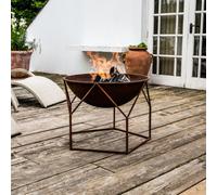Ivyline Outdoor Buckingham Firebowl - Metal - L70 X W70 X H51 Cm - Rust