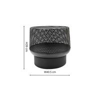 Ivyline Outdoor Buttermere Basket Fire Pit Black H39Cm W40Cm