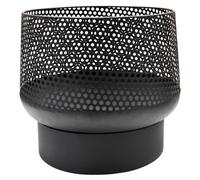 Ivyline Outdoor Buttermere Basket Fire Pit - Metal - L40.5 X W40.5 X H39 Cm - Black