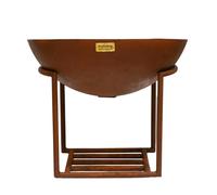 Ivyline Outdoor XL Cast Iron Fire Pit in Rust