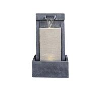 Ivyline Outdoor Contemporary Cube Water feature - L47 x W37 x H83 cm - Black Ivyline Black