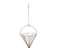 Ivyline Outdoor Hanging Wired Netted Cone - Brown