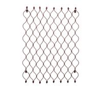 Ivyline Outdoor Honeycomb Trellis - Mild Steel - L2.5 x W62 x H84 cm - Bronze Ivyline Bronze