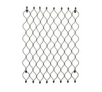 Ivyline Outdoor Honeycomb Trellis - Mild Steel - L2.5 X W78 X H100 Cm - Zinc