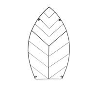 Ivyline Outdoor Leaf Trellis - Zinc