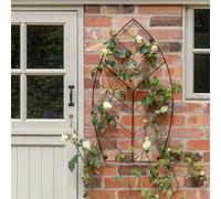 Ivyline Outdoor Leaf Trellis - Brown