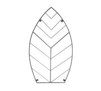 Ivyline Outdoor Leaf Trellis - Zinc