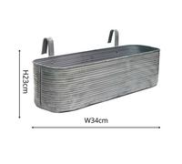 Ivyline Outdoor Matlock Metal Window Box H23Cm W34Cm