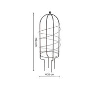 Ivyline Outdoor Pot Plant Support Zinc H64Cm D26Cm
