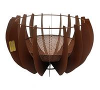 Ivyline Outdoor Solis Fire Pit Rust/ Fire Bowl / Outdoor Heating H30Cm W50Cm