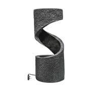 Ivyline Outdoor Spiral Water Feature - Granite