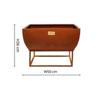 Ivyline Outdoor Windermere Firebowl Rust Iron H36Cm W50Cm