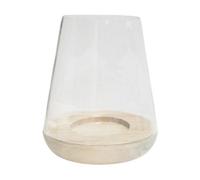 Ivyline Padstow Rounded Lantern - Whitewash - L21 X W21 X H28.5 Cm - Brown