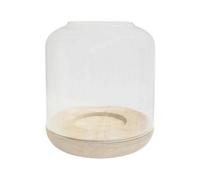 Ivyline Padstow Tapered Dome Lantern - Whitewash - L20 X W20 X H25.5 Cm - Brown