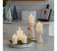 Ivyline Padstow White Wash Wooden Candle Tray