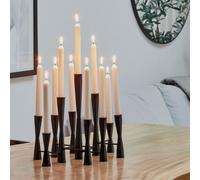 Ivyline Parker 11 Piece Black Candle Centerpiece H42cm W52cm Ivyline Black