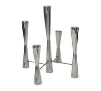 Ivyline Parker 5 Piece Candle Centerpiece - Silver