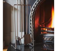 Ivyline Pewter Linear Companion Set H73cm W27cm in Silver Ivyline Silver