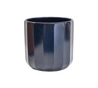 Ivyline Plant Pot Planter, Ceramic, Navy Blue, Medium