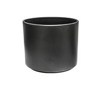 Ivyline Prague Planter in Anthracite - Waterproof & Durable - Stylish Indoor Cylindrical Ceramic Houseplant Pot with Matte Finish - H19.5cm x D22cm