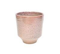 Ivyline Reactive Glaze Orchid Planter in Rose - Waterproof, Durable and Decorative - Stylish Home Indoor Round Earthenware Flower Pot - H13cm x D13cm