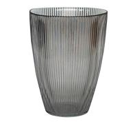 Ivyline Ribbed Tall Vase - Charcoal