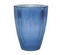 Ivyline Ribbed Tall Vase - Navy