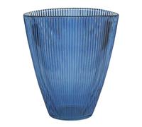 Ivyline Ribbed Vase - Navy