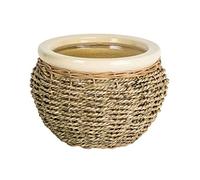 Ivyline Seagrass Pot Cover Natural 14Cm, one size