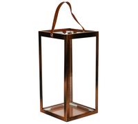 Ivyline Small Tall Copper Outdoor Lantern Hampton