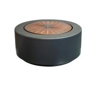 Ivyline Solis Large Water Feature with Light Display in Terrazzo & Brass effect - Charcoal
