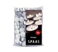 Ivyline Spaas Tealights Bag x50, 8 Hours, White,D 39 mm x H 22 mm