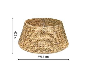 Ivyline Sustainable Water Hyacinth Foldable Round Tree Skirt H26Cm W62Cm