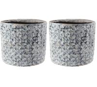 Ivyline Terni Planter Denim D14Cm H13Cm (Pack of 2)